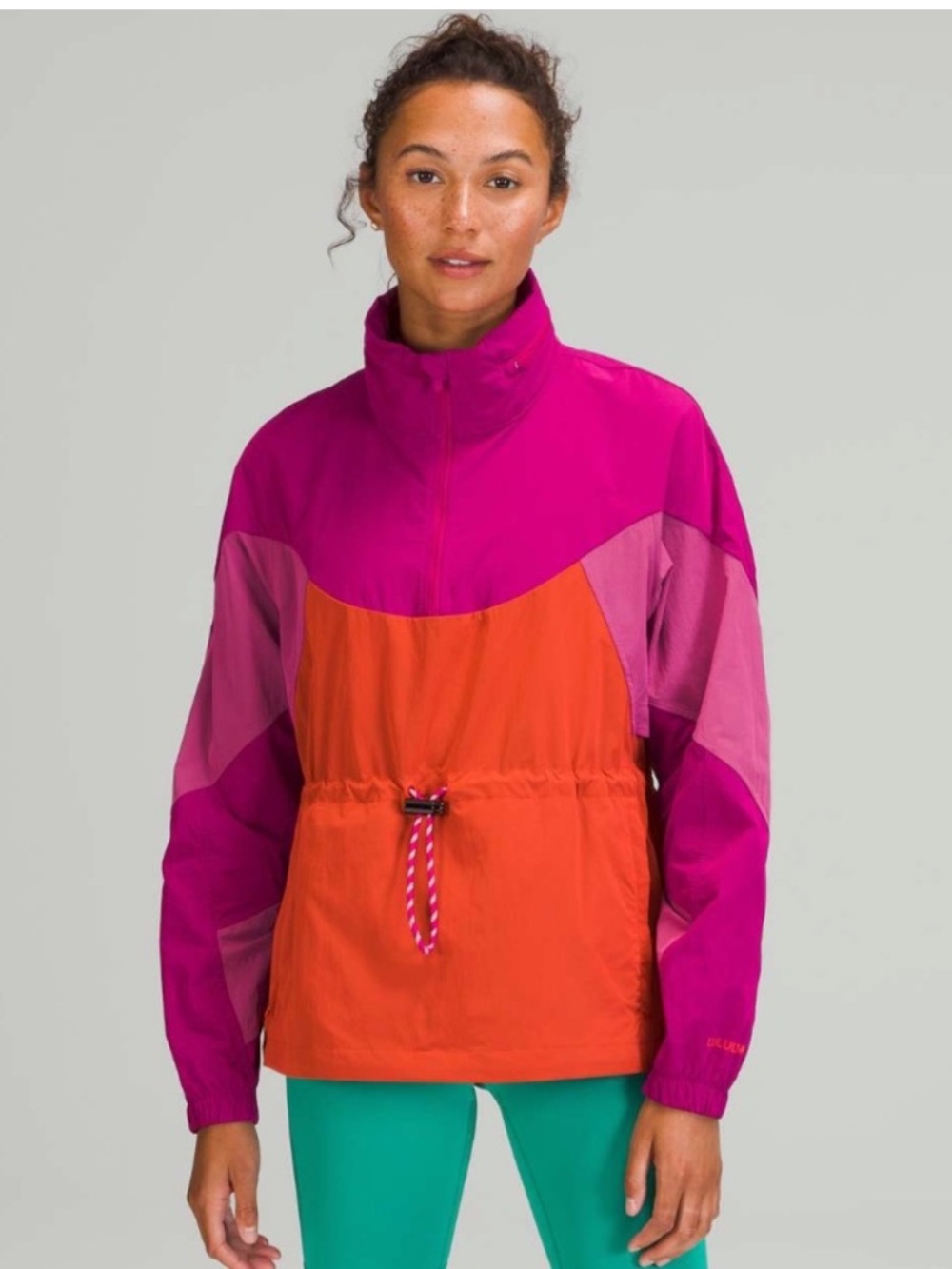 lululemon athletica Magenta, Pink & Orange Colorblock Anorak